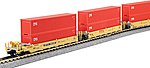 MAXI-I Set with Container TTX (5) N Scale Model Train Freight Car Set #1066193