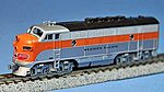 EMD F3A w/Dual Headlights - Standard DC Western Pacific #802A (silver, orange) - N-Scale