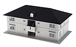 Residential Structure Series - Assembled Roselle Road House (tan) - N-Scale