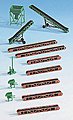 Assorted Coaling Accessories (13) HO Scale Model Railroad Accessory #38606