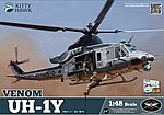 UH1Y Venom Attack Helicopter Plastic Model Helicopter Kit 1/48 Scale #80124