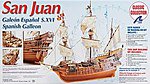1/30 San Juan Galeon XVIth Century Wood Ship Kit
