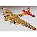 B-17 Super Fortress Military Aircraft Plastic Model Airplane Kit 1/64 Scale #75309