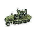 German 8Ton 1/2 Track Weapons Carrier Plastic Model Military Vehicle Kit 1/72 Scale #76086