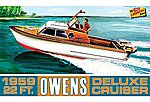 Owens Outboard Cruiser Boat Plastic Model Ship Kit 1/25 Scale #hl222-12