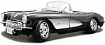 1957 Corvette Convertible (Black) Diecast Model Car 1/18 Scale #31139blk