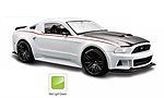 2014 Ford Mustang Street Racer (Met. Green) Diecast Model Car 1/24 scale #31506grn