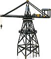 Tower Slewing Crane - Metal Construction Kit Model Railroad Trackside Accessory #10891