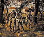 US Paratroopers 1944 (3) Plastic Model Military Figure 1/35 Scale #3511