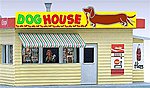 Dog House Animated Neon Billboard HO & N Scale Model Billboard Sign #442452