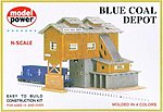 Blue Coal Depot Kit N Scale Model Railroad Building #1506