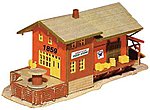 Freight Station N Scale Model Railroad Building #1576