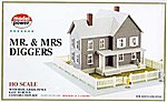 Mr. & Mrs. Diggers House Kit HO Scale Model Railroad Building #489