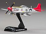P-51D Mustang Tuskegee Diecast Model Airplane 1/100 Scale #5342-7