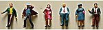 Standing People (6) HO Scale Model Railroad Figure #5708