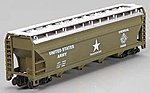 55' ACF Centerflow Covered Hopper United States Army - N-Scale
