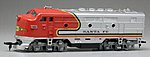 Diesel F2-A Dual Drive AT&SF HO Scale Model Railroad Locomotive #96800