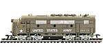 F2A Loco US Army HO Scale Model Train Diesel Locomotive #96813