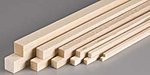 Square Dowels Economy Bag Hobby and Craft Balsa Strips #12