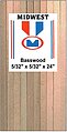 Basswood Strips (5/32x5/32x24) (36) Hobby and Craft Building Supplies #4050