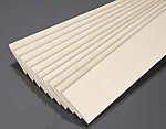 Basswood Sheets (3/16'' x 2'' x 24'') (10) Hobby and Craft Building Supplies #4114