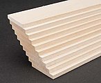 Basswood 2'' Sheets (1/4 x 2 x 24'') (10) Hobby and Craft Building Supplies #4115