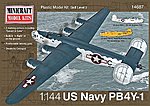 PB-4Y USN/RAF Plastic Model Airplane Kit 1/144 Scale #14687
