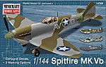 Spitfire Vb USAAF/RAF w/2 Marking Options Plastic Model Airplane Kit 1/144 Scale #14704