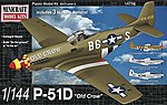 P-51D USAAF with 2 Marking Options Plastic Model Airplane Kit 1/144 Scale #14716
