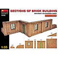 Sections of Brick Building Plastic Model Diorama 1/35 Scale #35552