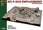 ZIS-3 Gun Emplacement Plastic Model Military Accessory 1/35 Scale #36058