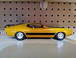1973 Ford Mustang Plastic Model Car Kit 1/25 Scale #846