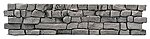 Interlocking Large Stones Retaining Wall Model Railroad Scenery HO Scale #210