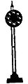 B&O-Style Color Position Light CPL Bracket CPL Type HO Scale Model Railroad Accessory #1210