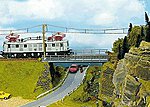 Straight Steel Bridge HO Scale Model Railroad Bridge #21340