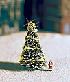 Christmas Tree w/Lights N Scale Model Railroad Tree #33910