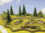 Basic Set Decoration Starter Set Model Railroad Scenery Assortment #60802