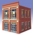 George's 5&10 2-Story Building Kit O Scale Model Railroad Building #827
