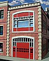 Fire Station 2-Story Building Kit O Scale Model Railroad Building #864