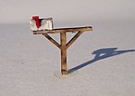 Mailbox (wooden kit) HO Scale Model Railroad Building Accessory #1035