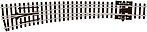 Code 80 Curved Left Hand Turnout w/Electified Frog Model Train Track N Scale #sle387
