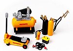 Garage Tools and Accessories Set Plastic Model Diorama 1/24 Scale #16059