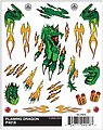 Flaming Dragon Dry Transfer Pinewood Derby Decal and Finishing #p4018