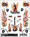 Rock Star Dry Transfer Pinewood Derby Decal and Finishing #p4020