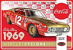 Bobby Allison's 1969 Coca Cola Mercury Cyclone Plastic Model Car Kit 1/25 Scale #pol948