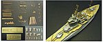 HMS Warspite 1943 Detail Set Plastic Model Ship Accessory 1/350 Scale #350011