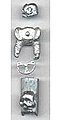Skulls Metal Fantasy Accessory Set Pinewood Derby Decal and Finishing #10027