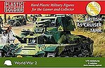 British A9 Cruiser Tank (3) & Crew Plastic Model Military Kit 1/72 Scale #7233