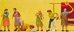 People Working Housewives Working (6) Model Railroad Figure HO Scale #10059