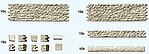 Cut Stone Wall Model Railroad Miscellaneous Scenery Kit HO Scale #18215